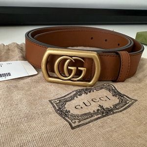 Gucci Framed GG Marmont Leather Belt